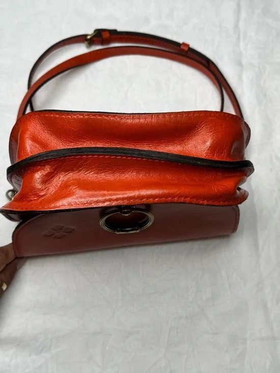 Patricia Nash Leather Crossbody Bag in Burnt Orange - Picture 6 of 16